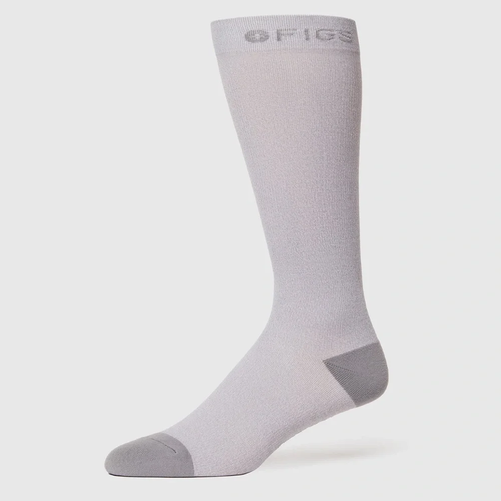 FIGS New Solid Grey Compression Socks 100% AWESOME Solid Gray Medium